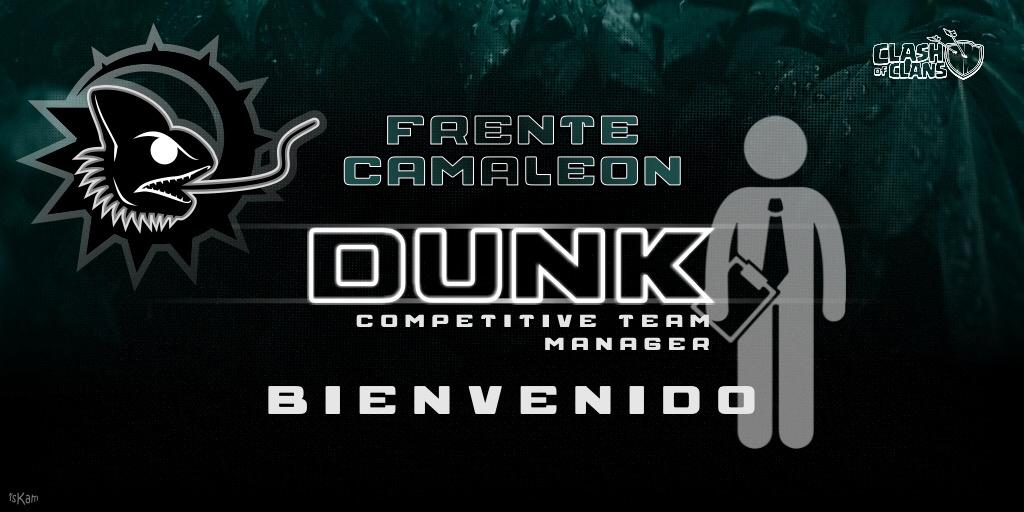 Desde la familia camaleón nos complace anunciar la llegada de @Dunk_COC , como nuevo manager de sección de competición.
Estará presente en el tryout que se ejecutará el próximo domingo.

#Goverdes💪🐸