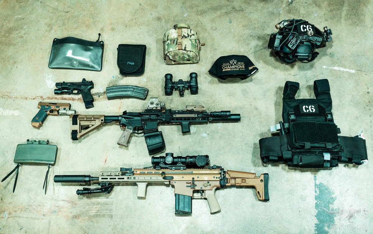 Crimsix's tweet image. My loadout... w/ some slight trolling.
(the extendoooo mags/Claymore)

@LucasBotkin HOOKED IT UP.

For anyone asking about the NVGs, I got PVS-31’s. I thought the $22k was only for those but got so much more than just that. Didn’t realize that $$$ was to fully kit me out.