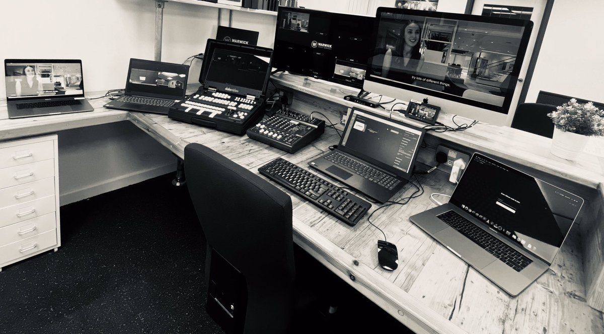 The team have been in the studio this week streaming with clients... Do you need to host an event? Don’t know where to start? Call us we can even supply the studio #Exeter #VirtualEvents #hybridevents #studio  <a href="/visitexeter/">Visit Exeter</a> <a href="/UniofExeter/">University of Exeter</a> <a href="/academicvenues/">Academic Venue Solutions</a> @SuccessfulMtgs