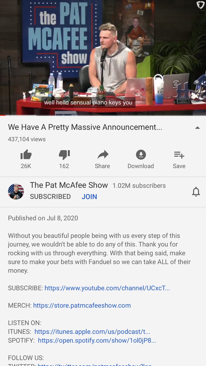 #OneOfMcAfeesMillion