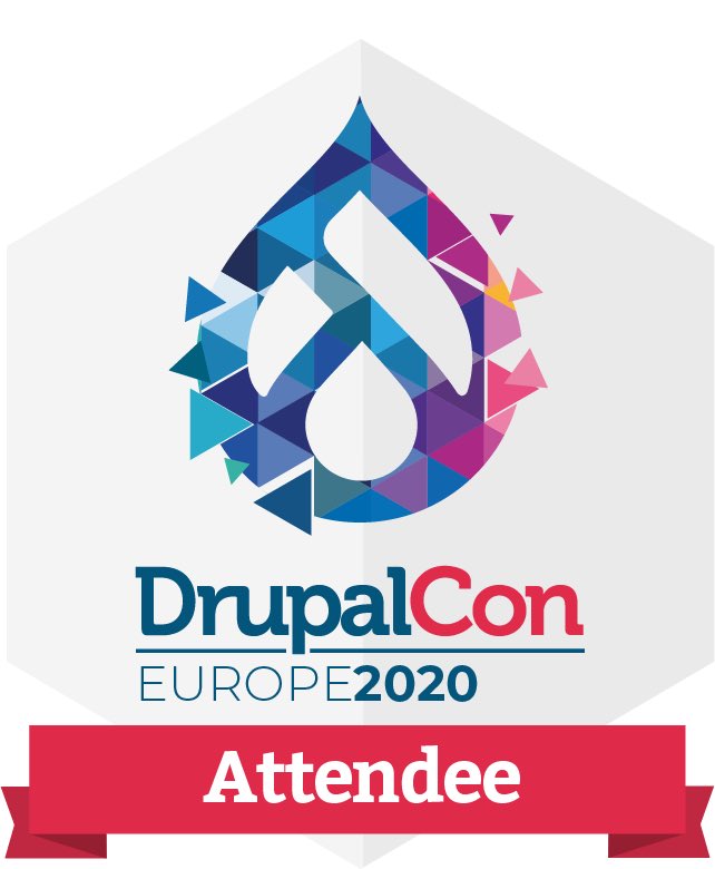 I’ll be at <a href="/DrupalConEur/">DrupalCon Rotterdam 2026</a> 8-11 December, 2020, online. Join me in advancing the Drupal project and connecting with other community members #opensource #diversityintech #technology #education #future