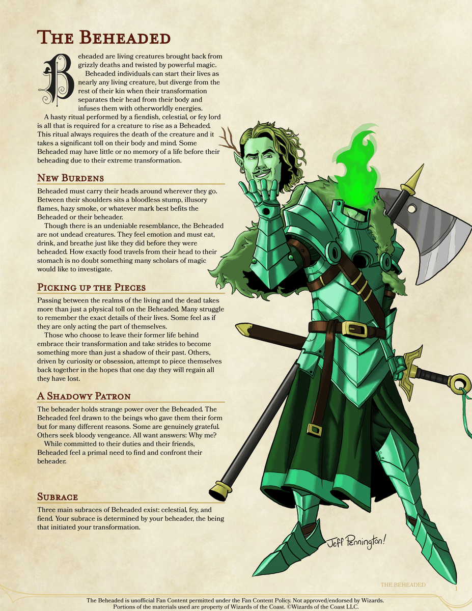 homebrew races 5e