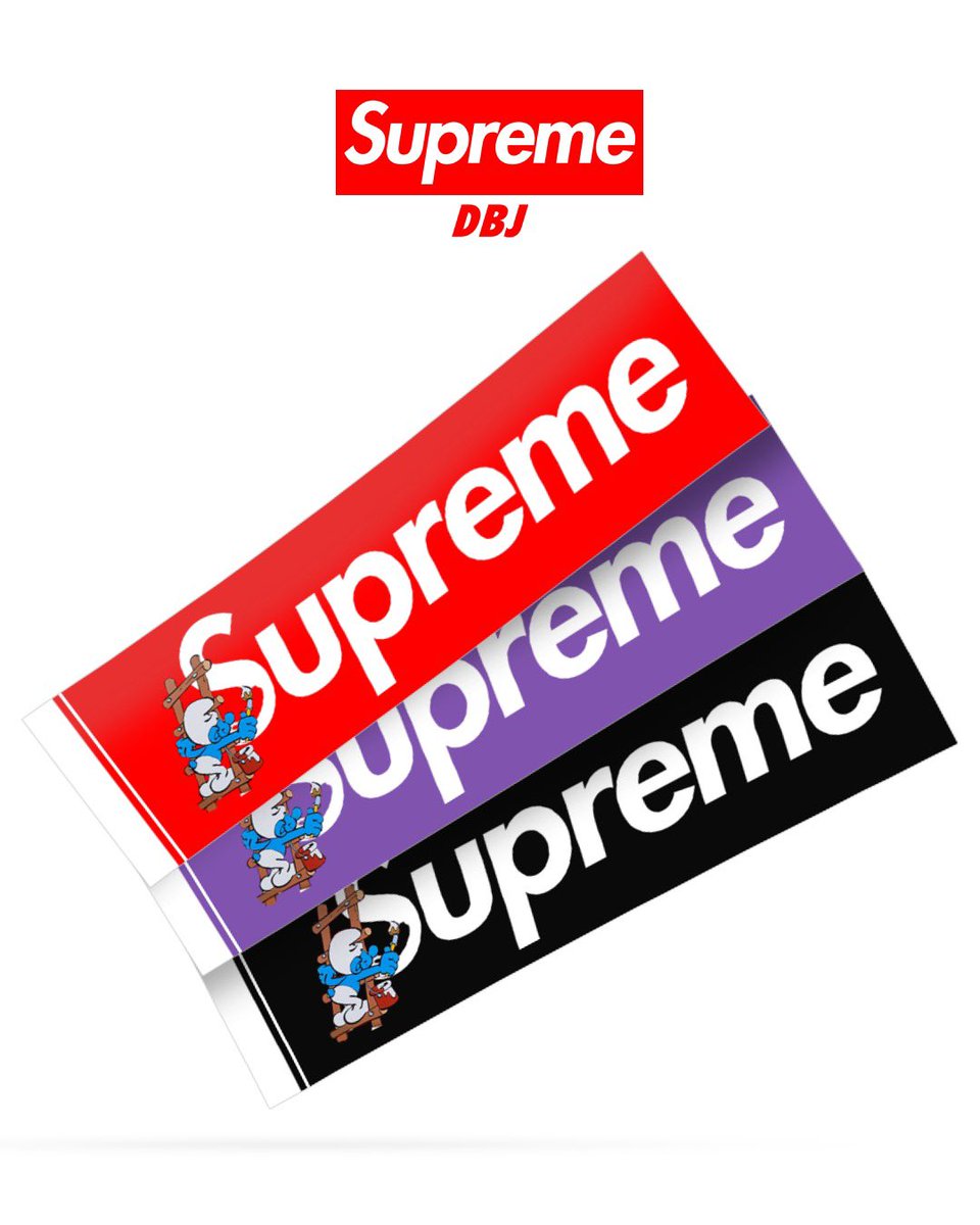 supreme box logo stickers list
