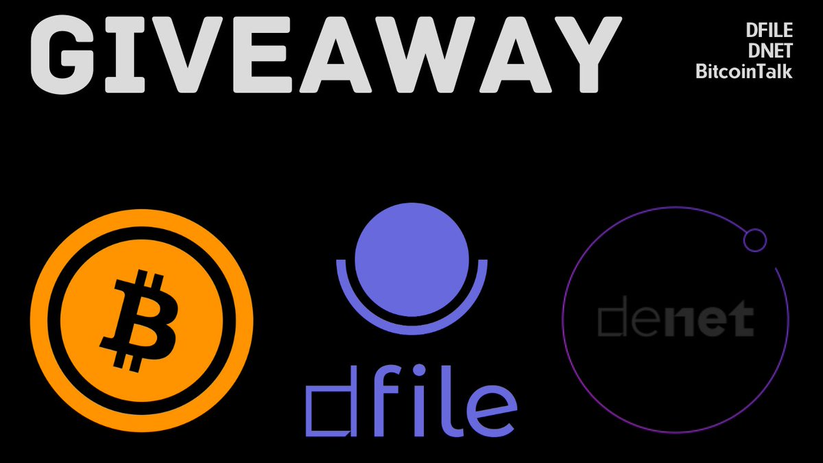 DeNetToken's tweet photo. 🔥15 000 $DFILE + $DNET Giveaway!
🔥100 Winners get 150 $DFILE + $DNET each!
Rules:
➡️ RT & Like
➡️ Share link https://t.co/vZtMsK7NMv with any comment and #DFILE hashtag
___
Reward will be paid to https://t.co/tsBw4Nii0U
Reply with you telegram username!
#DeFi #Giveaway https://t.co/pN39BEMopc