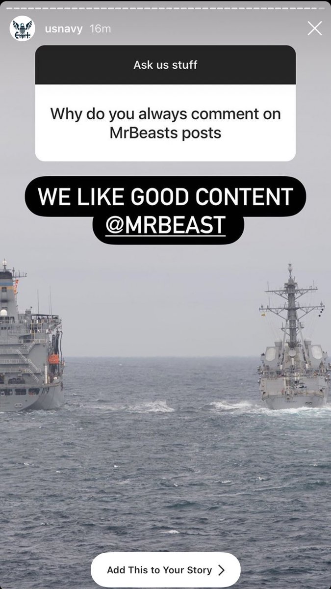 The US Navy seems to like our videos (probably the weirdest sentence I’ve ever typed 😂) I’m going to ask them if I can borrow a ship for a video. Wish me luck lol