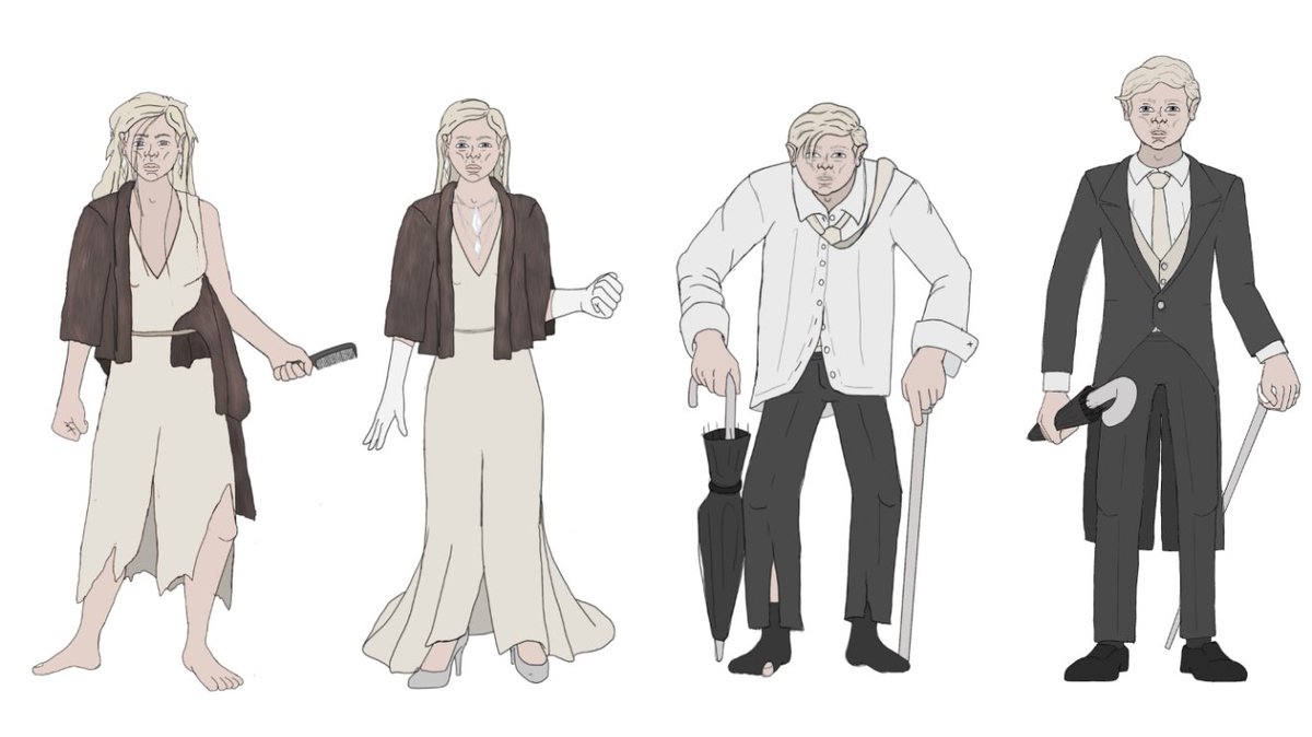 some more costume designs from the exterminating angel