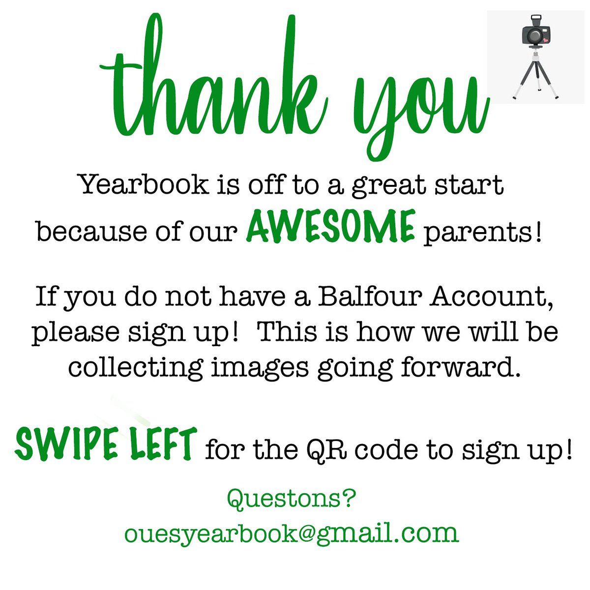 OUES_PTO's tweet photo. 💚We are off to a great start! Please keep those pictures coming!💚 https://t.co/D9T78WLVXU