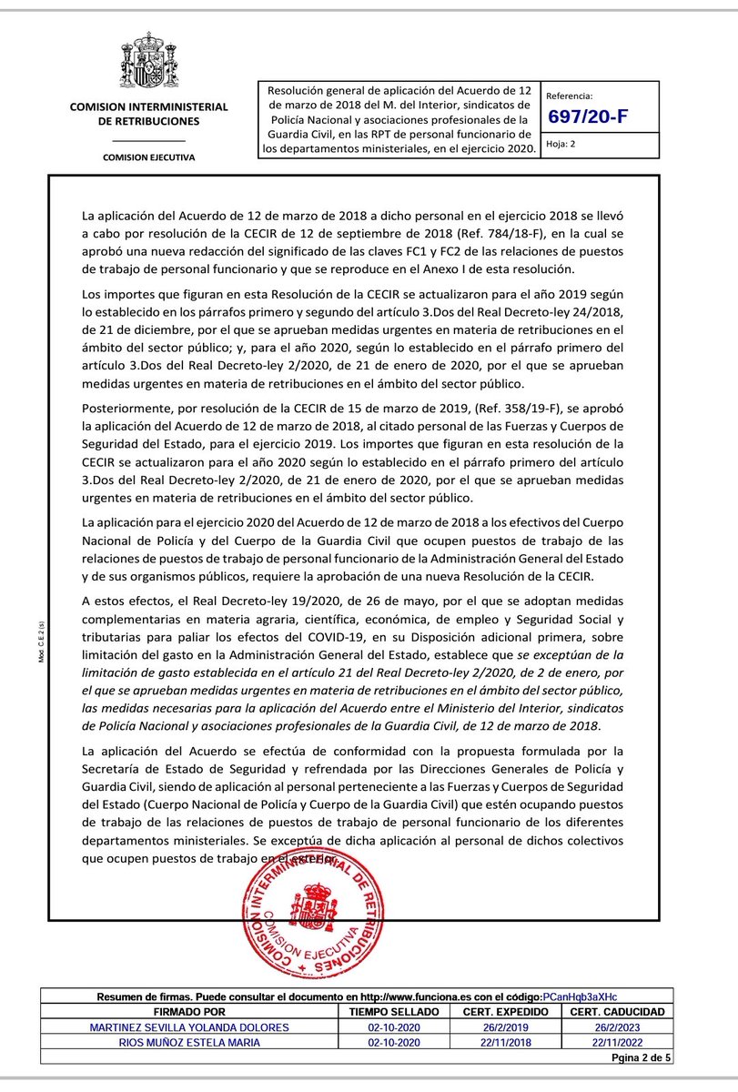PGCjuridico's tweet photo. Acuerdo del CECIR para el tercer tramo.
#PROFESIONALESGC
#TODOPORLOSGUARDIASCIVILES https://t.co/FYimzMv03e