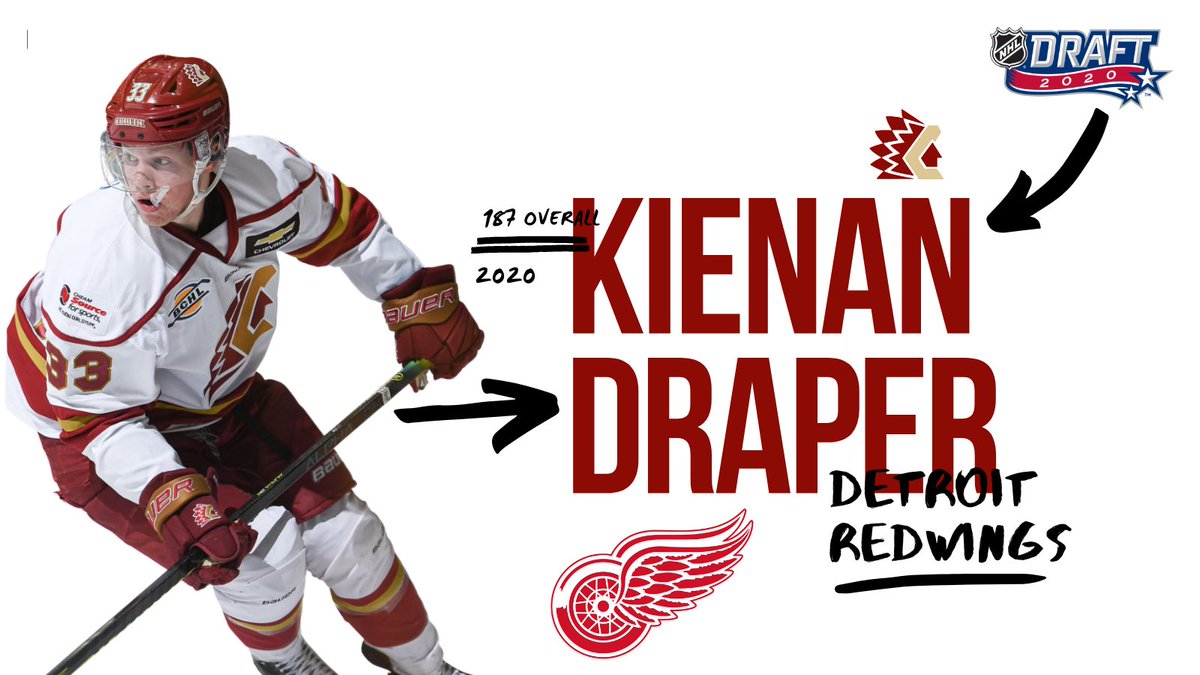 Congratulations to #ChwkChiefs forward Kienan Draper who has been selected by the <a href="/DetroitRedWings/">Detroit Red Wings</a> 187th overall!