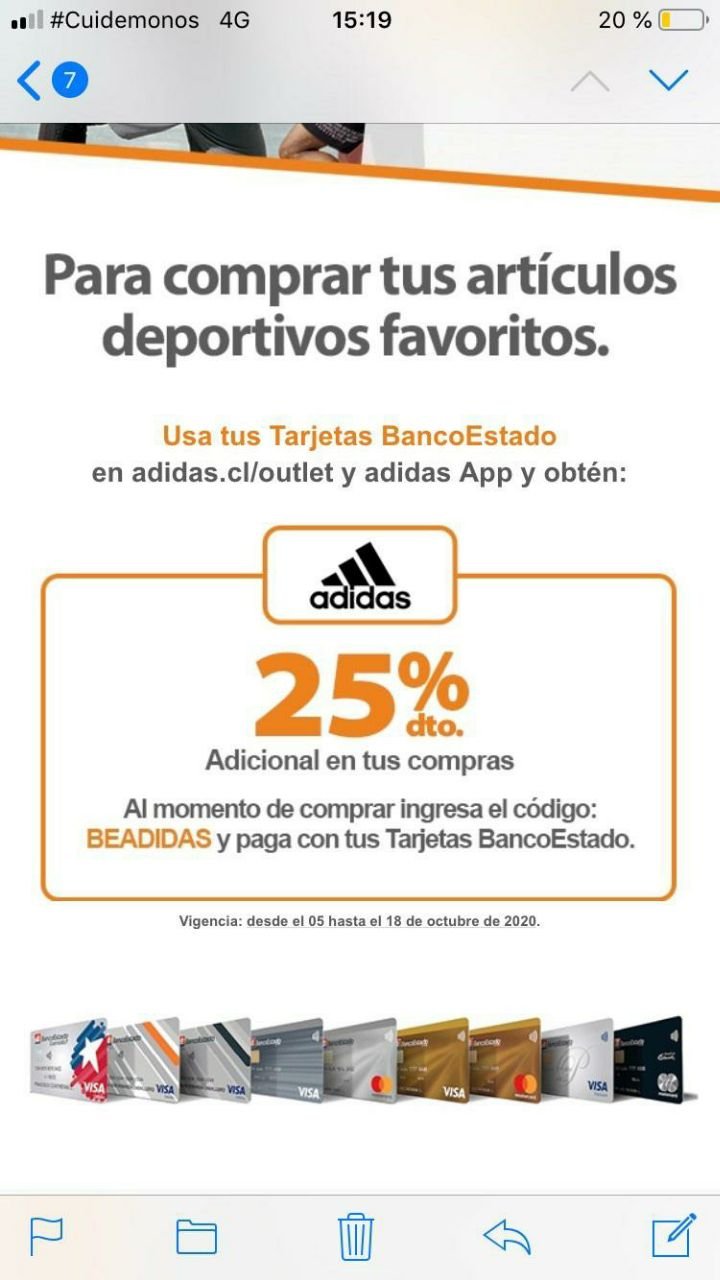 Rata 🐀 on Twitter: "#CuponesRata Hay -25% en Adidas web (aplica sobre descuentos) con el cupón BEADIDAS hasta 18 de octubre. ➡ https://t.co/IdLvvauDUv Lo dejamos guardado en nuestra sección cupones