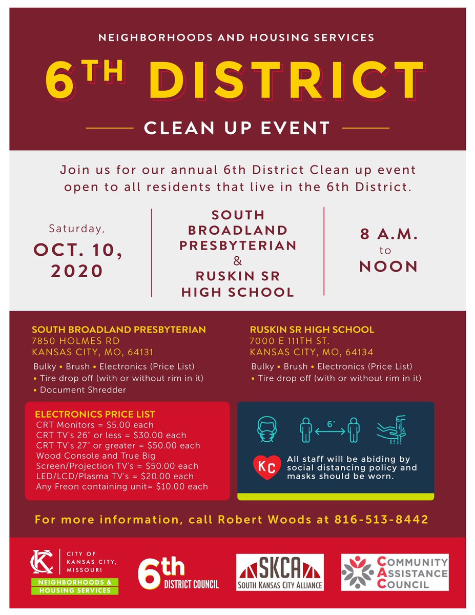 Kevin McManus (@mcmanuskc) on Twitter photo This Saturday my <a href="/KC6thDistrict/">KC's 6th District</a> colleague <a href="/AndreaBough/">Andrea Bough</a> and I are sponsoring 2 locations for a neighborhood clean up event. Details below. Thanks to #kcmo neighborhood services, <a href="/SouthKCAlliance/">South KC Alliance</a> and <a href="/CACouncilKCMO/">Community Assistance Council</a> for sponsoring & helping with this event! This Saturday my <a href="/KC6thDistrict/">KC's 6th District</a> colleague <a href="/AndreaBough/">Andrea Bough</a> and I are sponsoring 2 locations for a neighborhood clean up event. Details below. Thanks to #kcmo neighborhood services, <a href="/SouthKCAlliance/">South KC Alliance</a> and <a href="/CACouncilKCMO/">Community Assistance Council</a> for sponsoring & helping with this event!