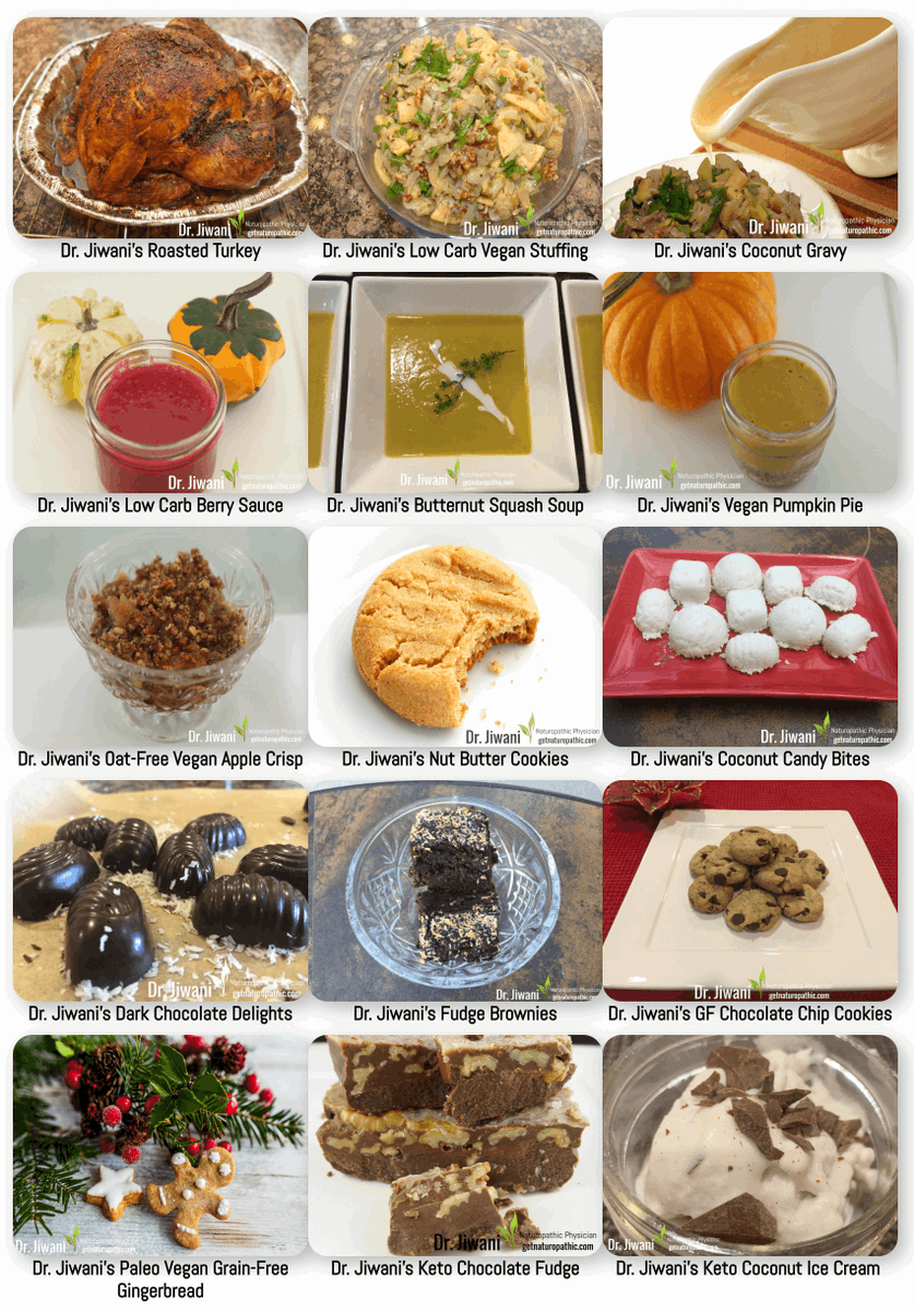 DoctorJiwani's tweet photo. Dr. Jiwani’s Healthy #Thanksgiving Dinner Menu
(Low Carb Gluten-Free Dairy-Free Soy-Free Corn-Free Sugar-Free Grain-Free for #paleo Keto Diabetic &amp; Candida Diets) #Turkey #pumpkin #glutenfree #lowcarb #ketolife #foodallergies #naturopathic
https://t.co/kzBgmIxIzd https://t.co/kxZTwZMB5w