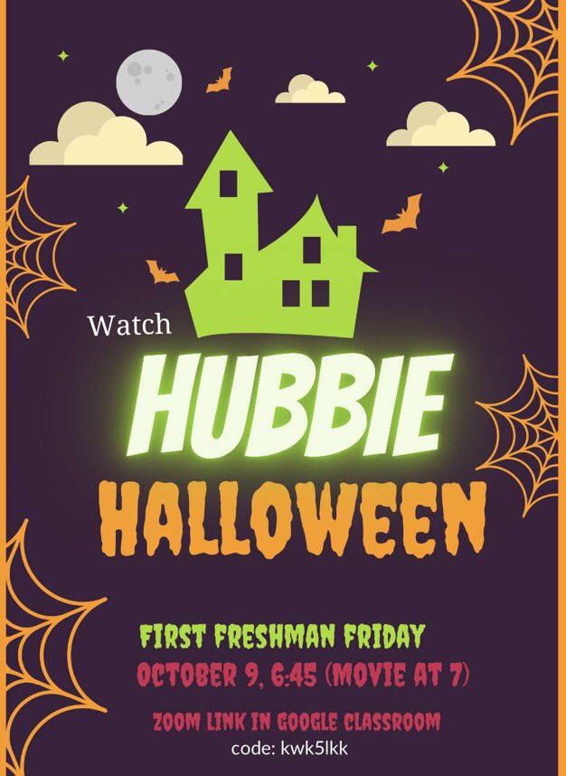 hightstown2024's tweet photo. Are you excited for our first fa-boo-lous Freshman Friday? All details can be found on Google Classroom and this flyer! As always, reach out if you have any questions! 🎃 https://t.co/AImlCcdhkk