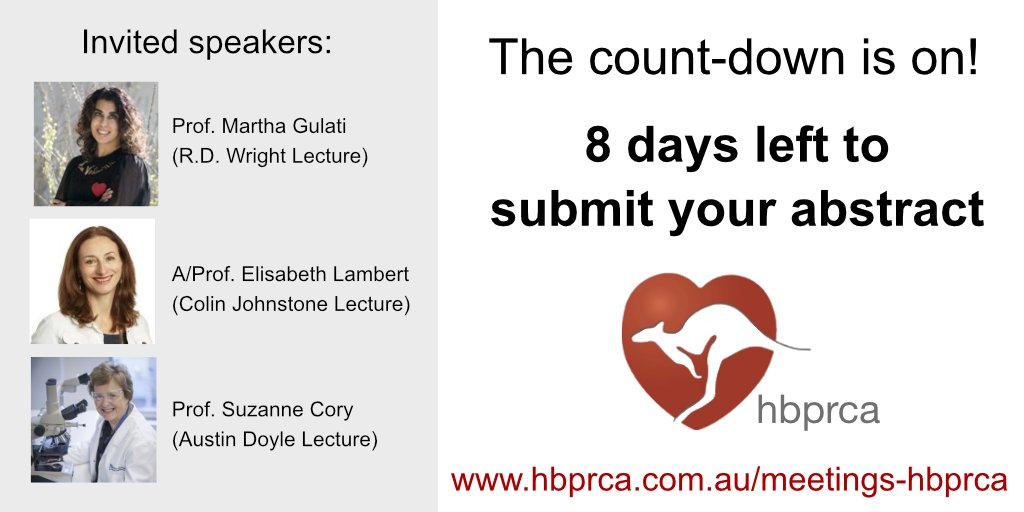HypertensionAus's tweet image. Present your work alongside our outstanding line-up of invited speakers. 

Only 8 days to go until abstract submission closes for our virtual scientific meeting #HBPRCA_ASM2020

Submit here: bit.ly/30xUzyC