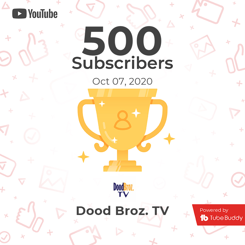 5️⃣0️⃣0️⃣ Half way to our first goal of 1k subscribers!!!💪Thank you to all who support our content. Let’s keep it rolling to 1k subs what do you say? 🙏🔥💖🎉🎥🤩🥳😎 #thankyou #subscribenow #youtubers #sub #tubebuddy #kidsyoutubechannel #doodbroztv #kidyoutubers #thankful