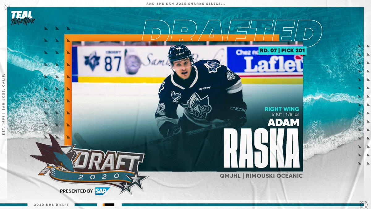 SanJoseSharks's tweet photo. Add a big welcome to our second seventh round pick, Adam Raska!

@adamraska74 | @SAPSports https://t.co/gIDsI8Qz6M