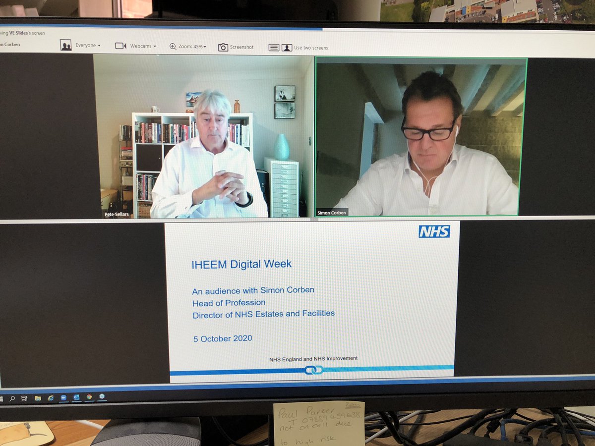 Great opening speeches Monday from Simon Corben and Pete Sellars in the IHEEM digital week webinars, and there has been some cracking speakers so far. Theres still time to catch the last two days of seminars @IHEEM #HCE2020 #HCEDigitalWeek #NetZero #HCEstates