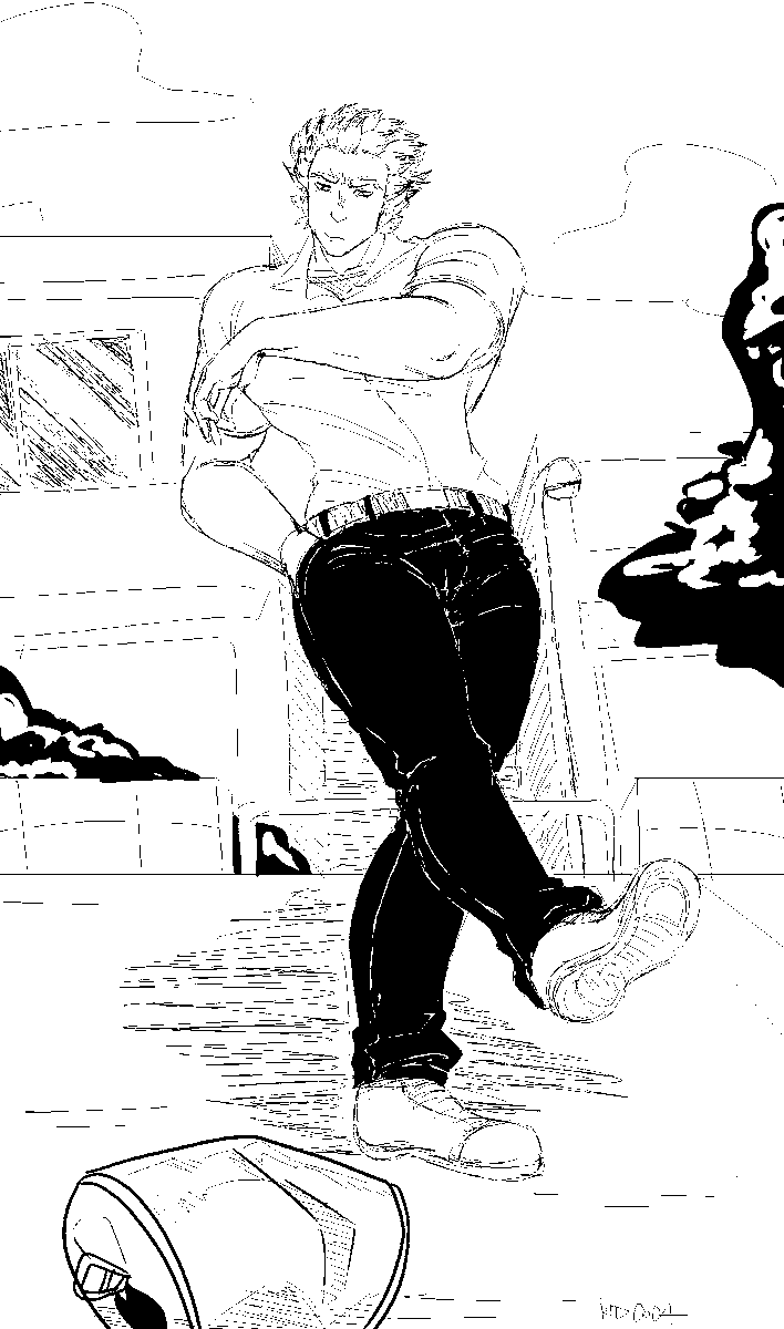 DedxMoroz's tweet photo. Dia 7 del #inkout
'Kokuto pateando latas aburrido'

Kokuto no me parece un tipo que vaya a patear latas cuando esta aburrido, me da la impresion que ni se le nota, o busca algo que hacer (? pero si lo dejan plantado en la plaza, calculo que pasa xd

#ALLOUT #kokutokirishima https://t.co/M2nsIG8slR