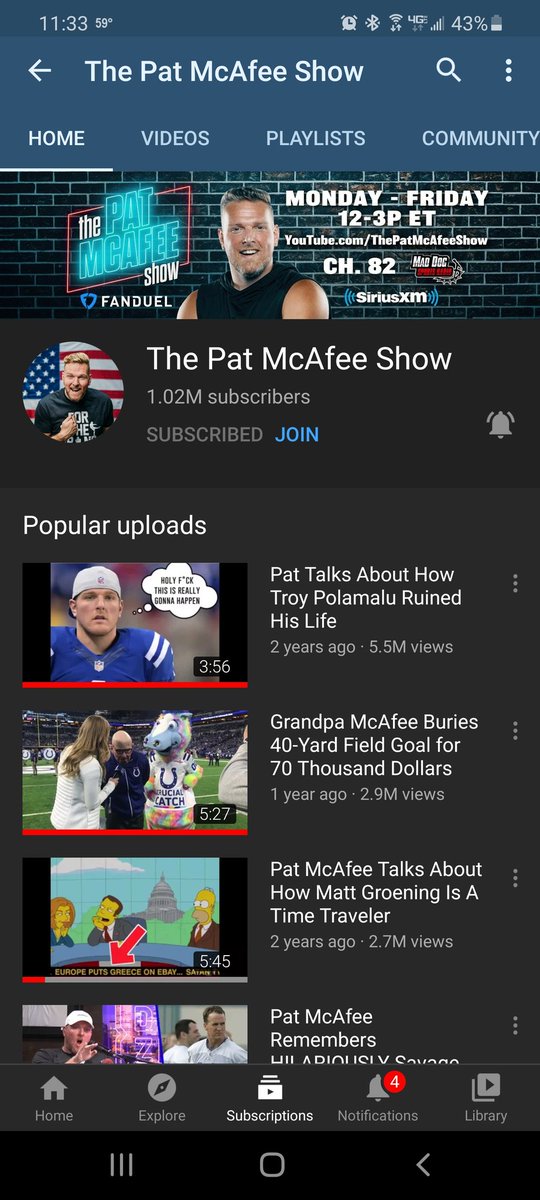 kymorrise28's tweet photo. #OneOfMcAfeesMillion
Hands down best Podcast/YouTube show out there. https://t.co/dN474oNctr