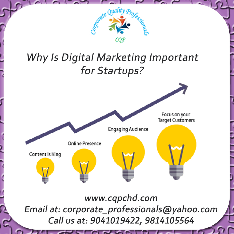 Digital marketing should regularly be possible at a much lower cost than customary showcasing. Advanced advertising permits new companies.
For more details visit us at cqpchd.com
Call us at 9814105564, 9041019422
#seo #smm #branding #smo #digitalmarketing