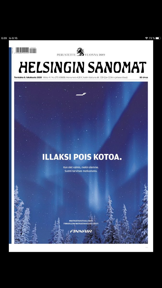 Kun sinä olet valmis, mekin olemme✈️💙 #matkustavastuullisesti