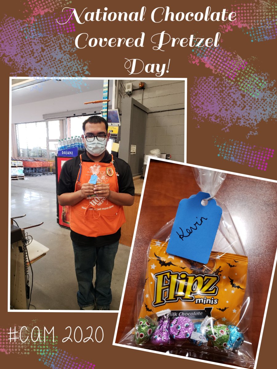 Celebrating National Chocolate Covered Pretzel Day At <a href="/homedepot6955/">CI Home Depot 6955</a>! #CAM2020