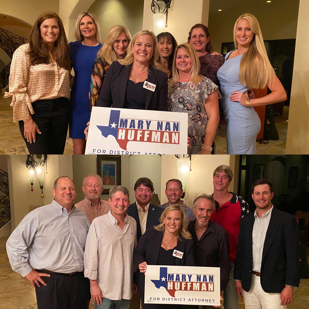 marynanhuffman's tweet photo. These folks really put the FUN in fundraiser! What an incredible evening! We are still in the process of raising money.  Every dollar counts!! We can save #HarrisCounty! #Huffman4Harris #HarrisCountyDeservesBetter #OustOgg #corruptKim 

https://t.co/ZiEtkB7lBK https://t.co/en5lRQcnOC
