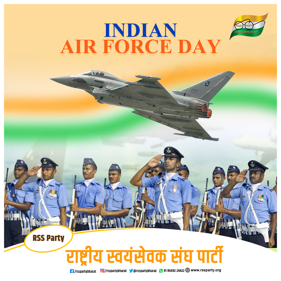rsspartybharat's tweet photo. Salute and best wishes to our air warriors on 88th Indian Air Force Day

#IndianAirForceDay #RSSParty https://t.co/nz1siEjZQh