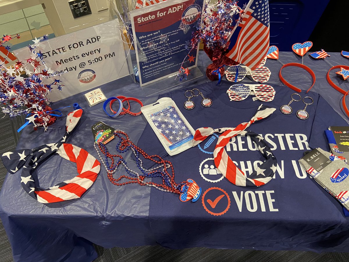 IndianaStateADP's tweet photo. We are ready for the Vice Presidential Debate! We are in Dede 1 until the debate concludes. #Vote2020 #isuadp https://t.co/KmGQMqa1LA