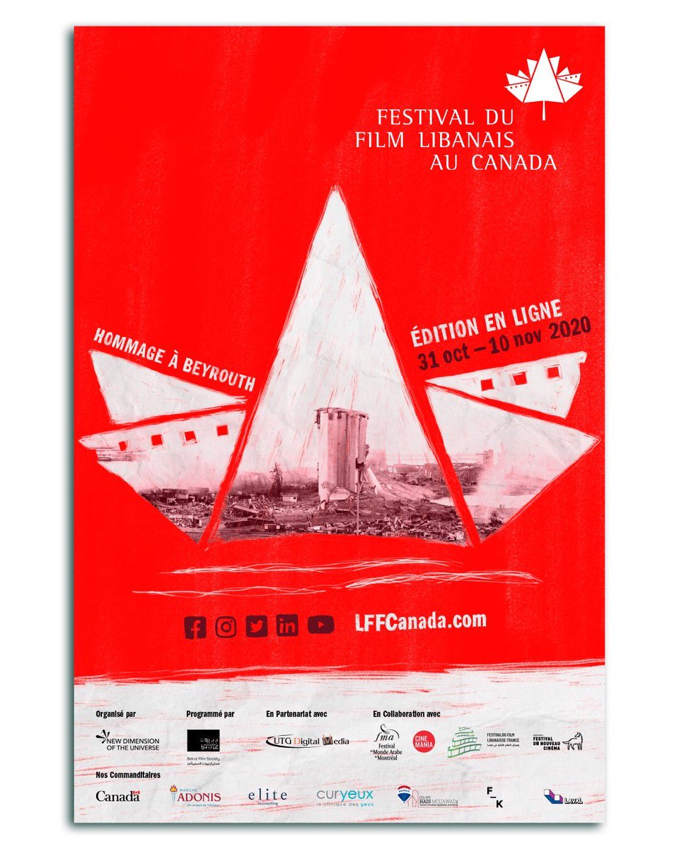 lffcanada's tweet photo. Le Festival du Film Libanais au Canada est un Hommage à Beirut et sera accessible en ligne à nos spectateurs au Canada. Design Credit: @KassabFadi1 

#LFFCanada2020 #LFFCanada #UTGLFFCanada #utgdigtalmedia #virtualevent #lebanesecinema #lebaneseculture #beirutfilmsociety #cinema https://t.co/c1jushAuav