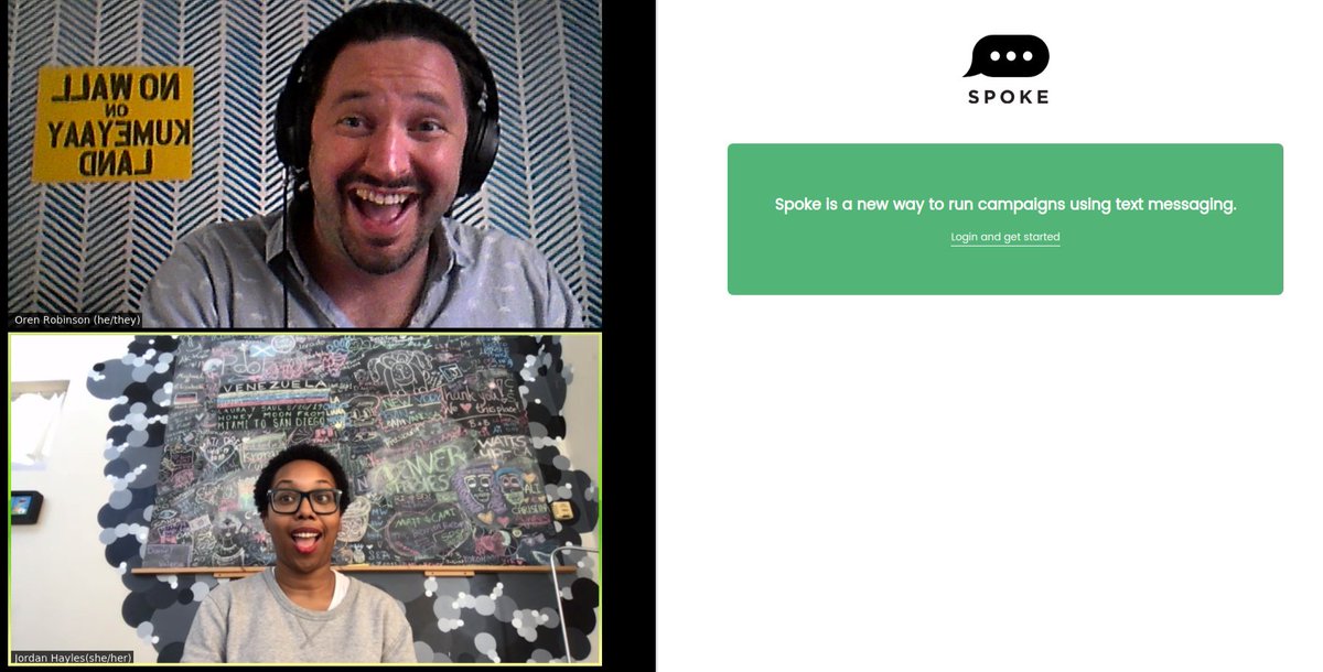 takeroottech's tweet photo. Do you want to text a million strangers? Maybe help a down-ballot race this election? Join #NerdActivists Oren and Jordan for office hours next Wednesday at 12pm Pacific to learn how to set up @MoveOn Spoke, an open source mass texting tool. RSVP: https://t.co/vP9yy6GyGm https://t.co/sLLy0T3CEX