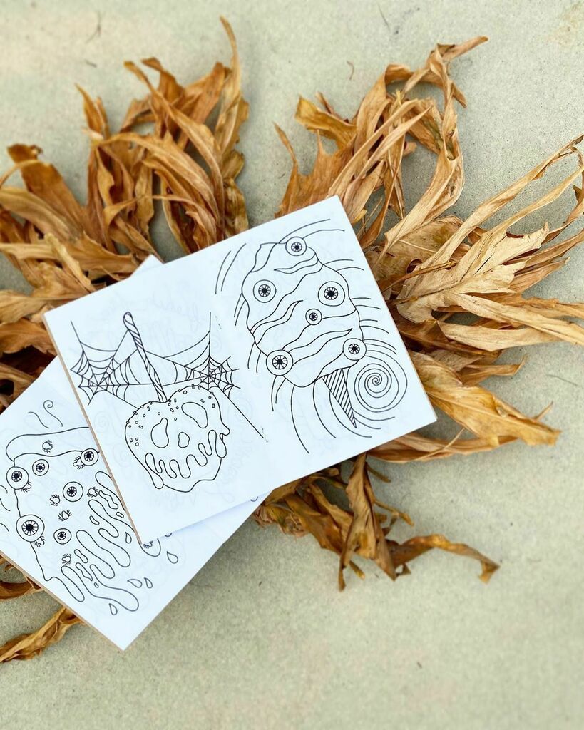 BethLovesPaper's tweet photo. Thank you so much everyone!! These sweet little Halloween coloring books were so fun to make ☠️🎃👻Preorders went out yesterday and I have just a handful left of my limited run!! If you’d like one pls claim yours before they’re gone, I won’t be making … https://t.co/rf8dKUQuDq https://t.co/GTPtwDBenT