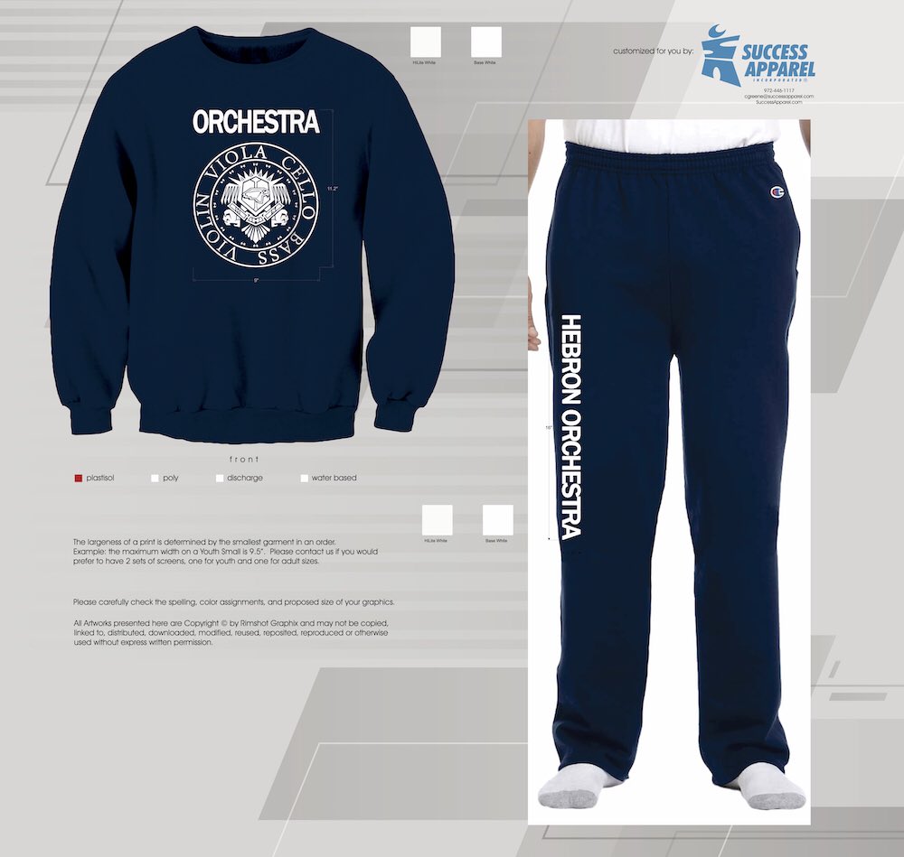 Limited edition Hebron Orchestra gear!  Link in bio.