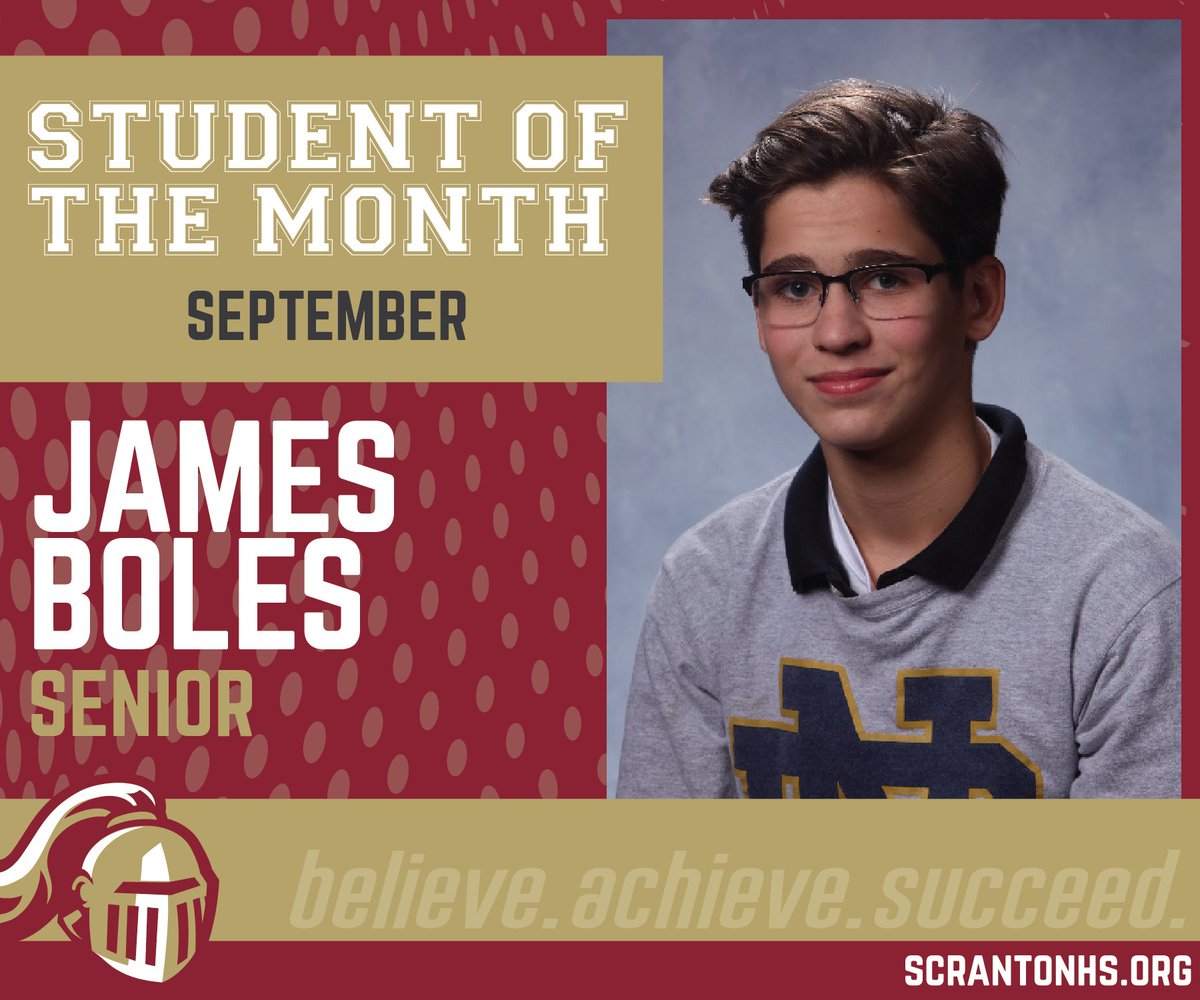 ScrantonHS's tweet photo. Congratulations to our September Students of the Month!  These students have been nominated by our staff and administration for their hard work in and out of the classroom!  They will be recognized in person at a later date! Go Knights! https://t.co/8iuwFRmpy8