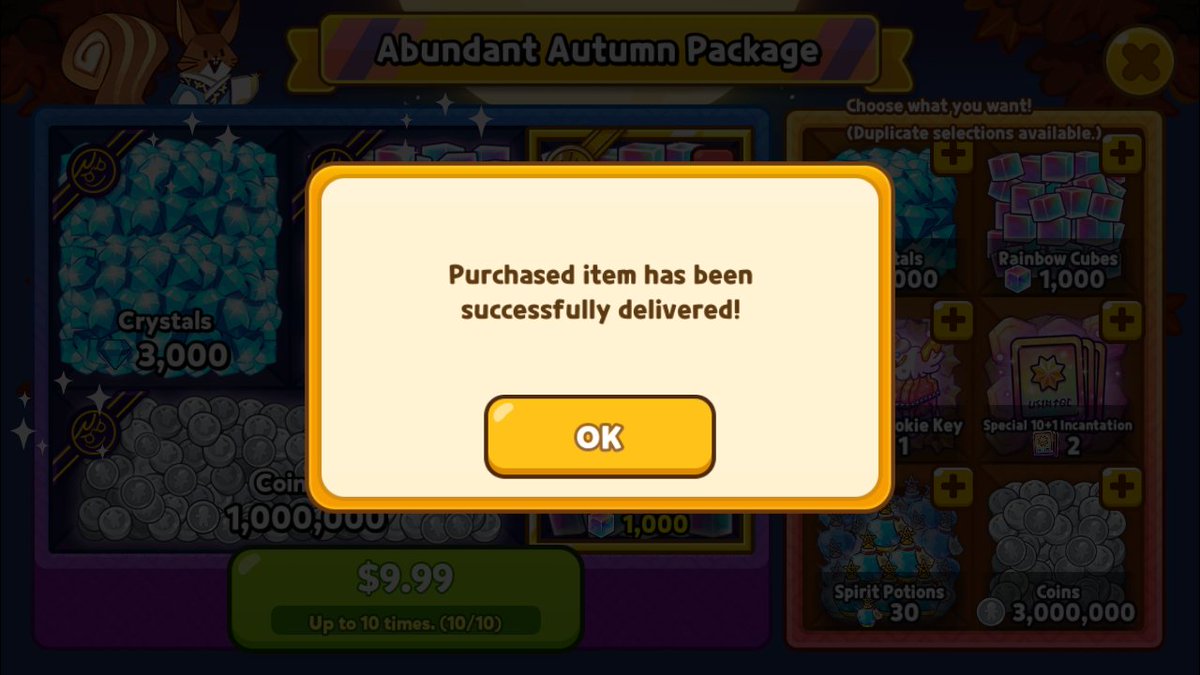 I am going to share my experiences in this thread bc my brain is cookie run struggles tweet land right now. I'm about to buy the package and the pulls will follow