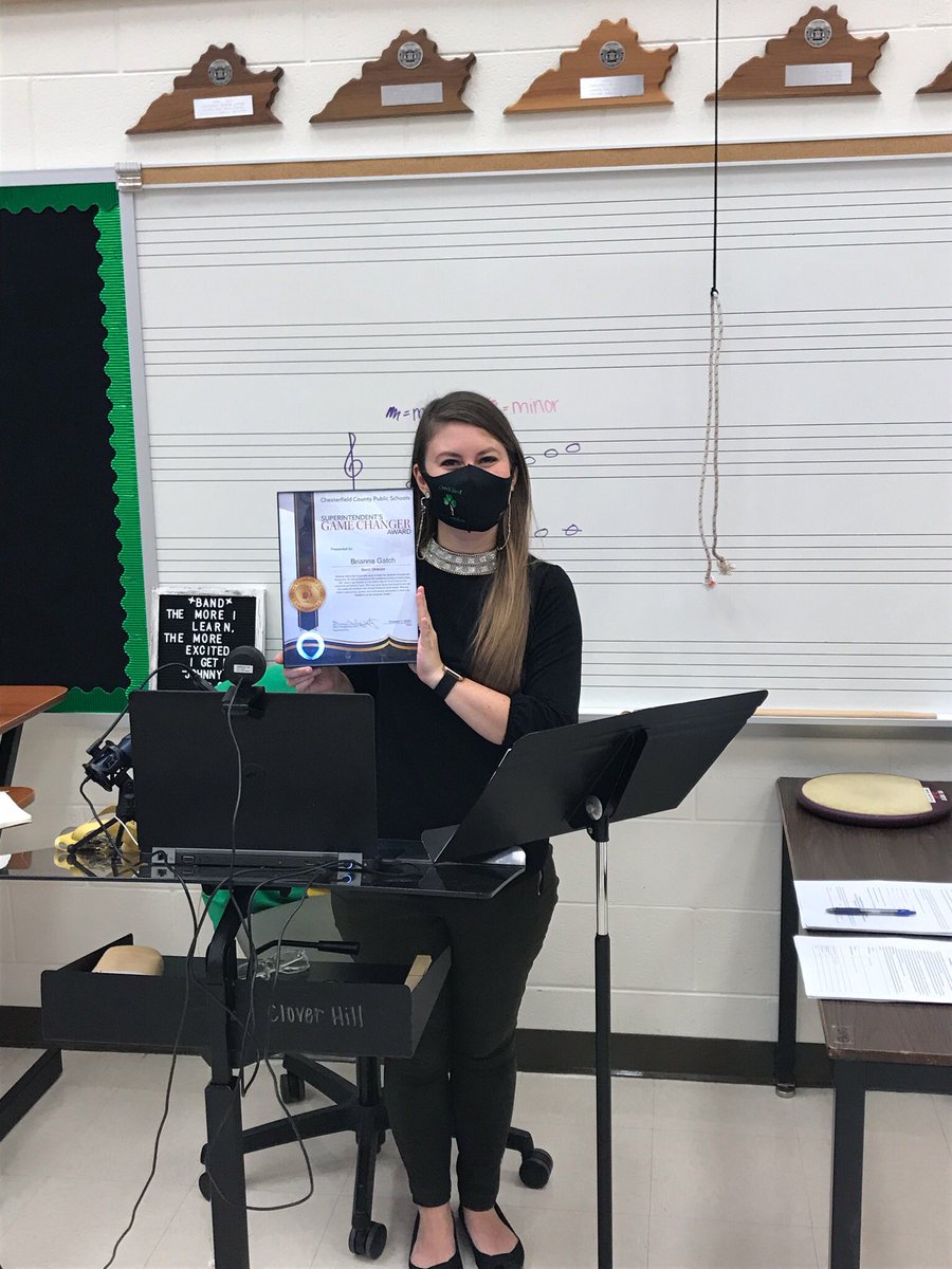 This #GameChanger is leading the way for music instruction and engagement in this virtual world! #GoCavs @cloverhillhs @CloverHillBands @DrD_CCPS @DotHeffron