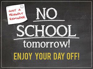 Friendly reminder:There is no school the next 2 days due to training and learning opportunities for our teachers.   
We look forward to seeing your faces on Monday. 💙
#DCDK8School #BuildGBSD <a href="/BarbKeeton/">Barb Keeton</a> <a href="/greshamschools/">Gresham-Barlow SD</a>