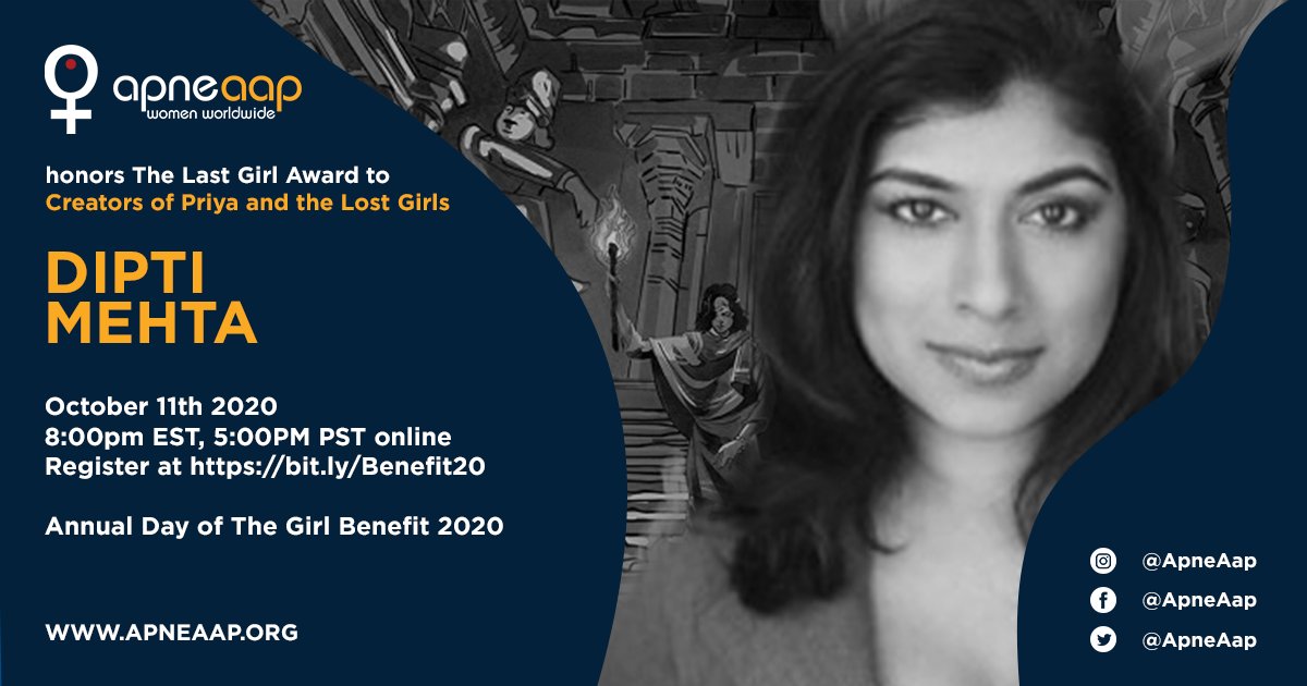 apneaap's tweet photo. We @apneaap are honouring #TheLastGirl on #DayOfTheGirl by honouring team #PriyaShakti Creators of Priya and the Lost girls #NedaKazemifar #Ramdevineni #Sydfini #DiptiMehta Register here https://t.co/qHhtYo2GcM
and do share with others @UN_Women @UNICEF @Ruchiragupta https://t.co/eKb8A2zeaH