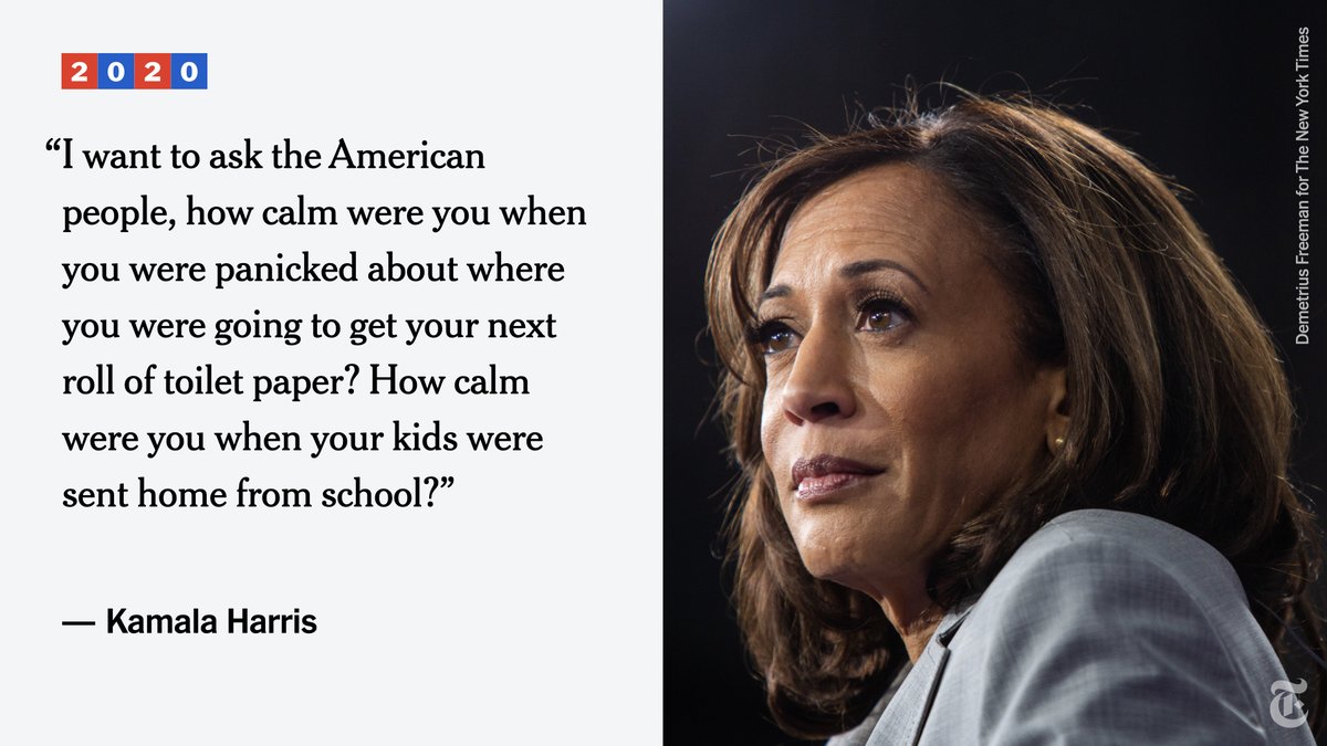 Kamala Harris sharply criticized the Trump administration’s virus response to start the #VPdebate with Mike Pence.
nyti.ms/33JFWKB