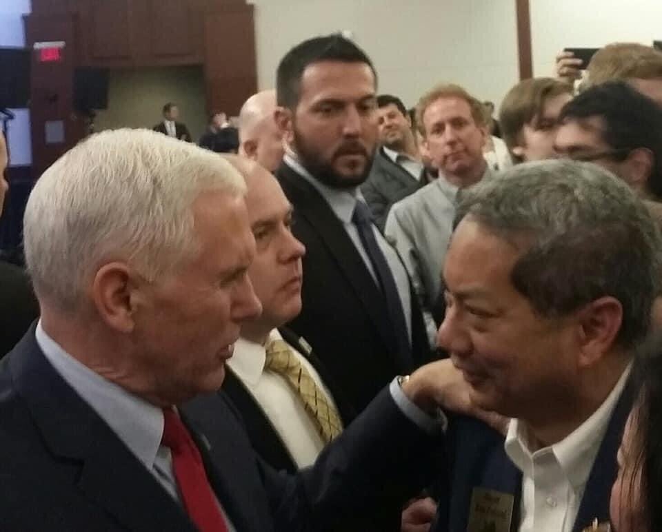 I am very proud to say that my Vice-President is Mike Pence! He and President Trump are fighting for America and helping us grow our economy in Ohio #APAForTrump