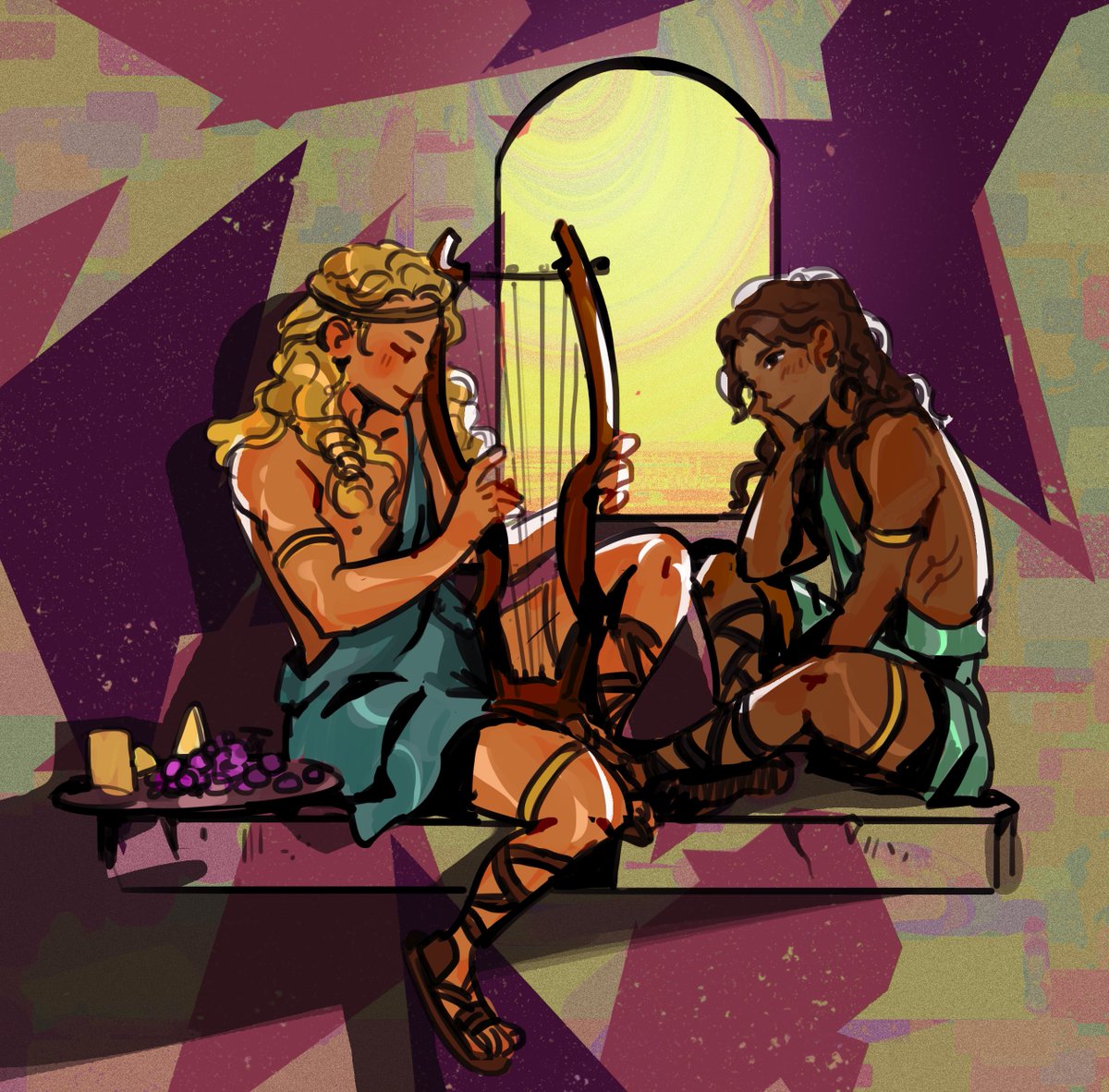 gothamtwinks's tweet image. patrochilles invented love #hades