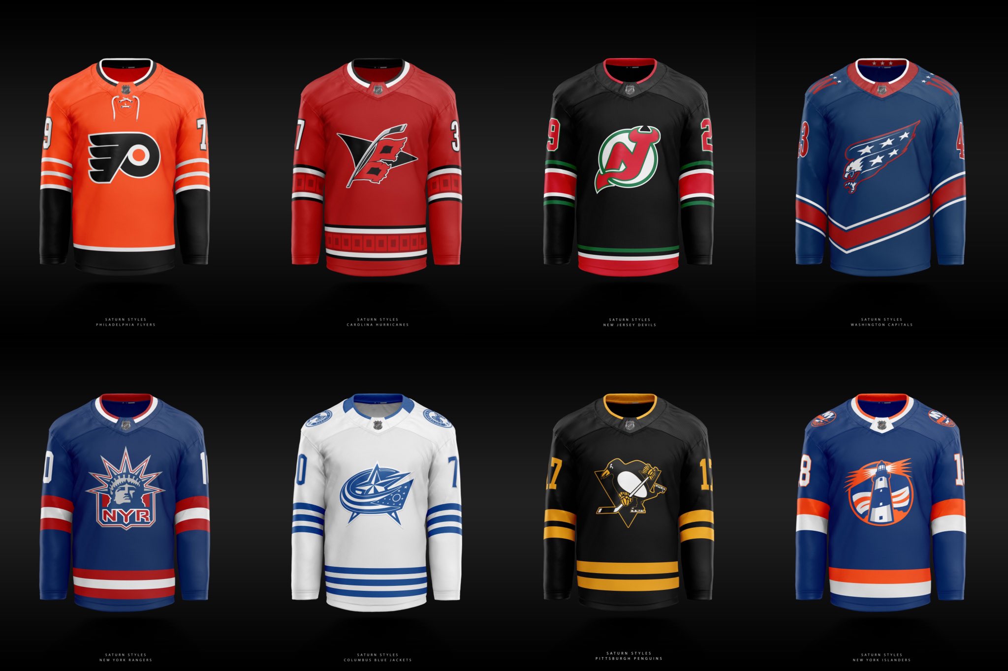 Saturn Styles NHL Jersey Concepts Bracket - BracketFights
