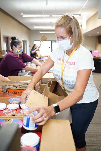 This evening, food, school supplies, and basic needs items were distributed to <a href="/ManorISD/">Manor ISD</a> families thanks to <a href="/Hope4Austin512/">HopeAustin</a> , <a href="/SamsungAustin/">Samsung Austin Semiconductor</a>, &amp; the <a href="/FoundationManor/">Manor Schoolhouse Foundation</a> COVID-19 Relief Donors.  We appreciate the district employees who packed and distributed the donations.  #ManorISD