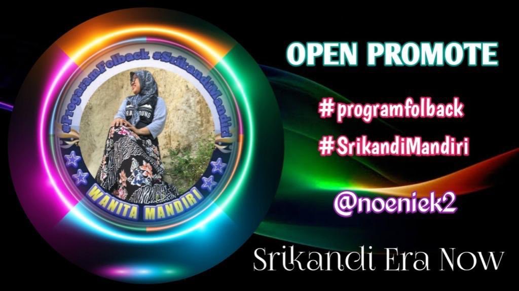 Noni Menawati (@nonimenawati) on Twitter photo ๐นOPEN PROMOTE SERENTAK๐น
#SrikandiMandiri
๐Wanita Bermartabat๐
Cc
<a href="/TheArieAir/">Arie Dirgantara</a>
@tjhinfar21
<a href="/wiwikherma/">Wiwik Hermawati</a>
<a href="/Chaterinee_08/">KETTY</a>
Up๐
๐น<a href="/bidge249/">Rini NrB ๐ฎ๐ฉ</a>
๐น<a href="/RenataDiyanra/">Renata Diyanra</a>
๐น<a href="/TikaRi_Na/">Atikaa</a>
๐น<a href="/June_dya77/">June ๐ฎ๐ฉ</a>
Follow ๐๐ป @noeniek2
Reply :
Srikandi Era Now
#programfolback
โค & ๐
๐ฎ๐ฉ๐ฎ๐ฉ โฅ๏ธ ๐นOPEN PROMOTE SERENTAK๐น
#SrikandiMandiri
๐Wanita Bermartabat๐
Cc
<a href="/TheArieAir/">Arie Dirgantara</a>
@tjhinfar21
<a href="/wiwikherma/">Wiwik Hermawati</a>
<a href="/Chaterinee_08/">KETTY</a>
Up๐
๐น<a href="/bidge249/">Rini NrB ๐ฎ๐ฉ</a>
๐น<a href="/RenataDiyanra/">Renata Diyanra</a>
๐น<a href="/TikaRi_Na/">Atikaa</a>
๐น<a href="/June_dya77/">June ๐ฎ๐ฉ</a>
Follow ๐๐ป @noeniek2
Reply :
Srikandi Era Now
#programfolback
โค & ๐
๐ฎ๐ฉ๐ฎ๐ฉ โฅ๏ธ