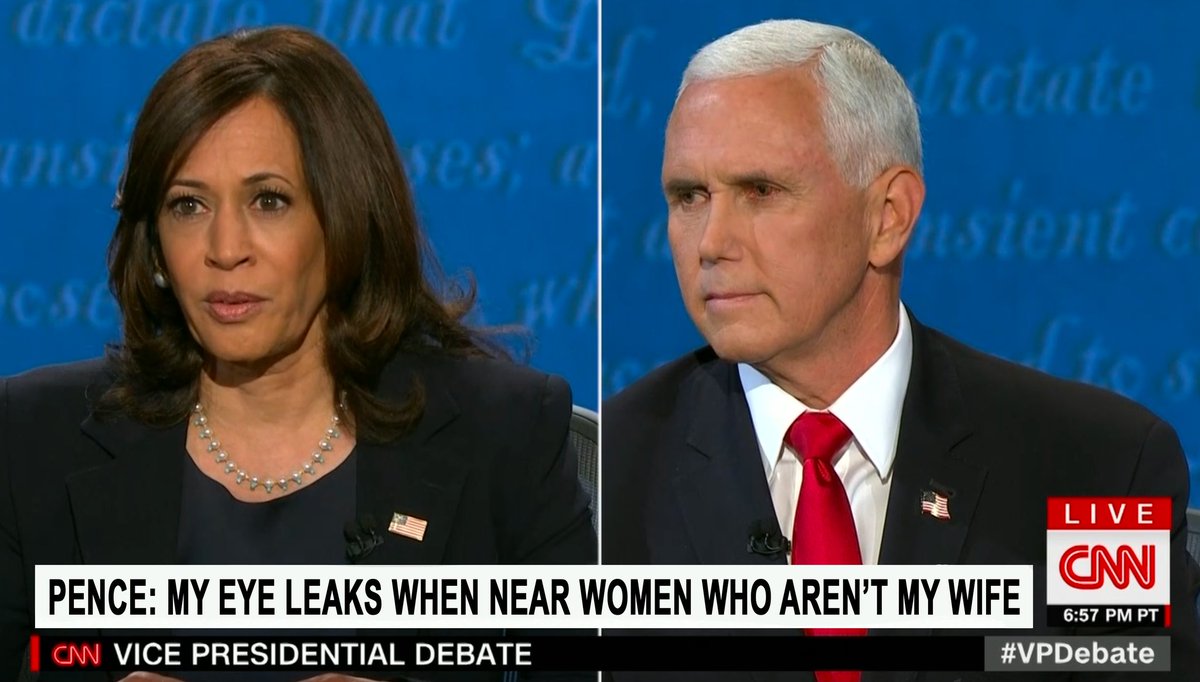 KeatonPatti's tweet photo. At least he finally addressed it. #VPDebate https://t.co/TRe61FA9Qq