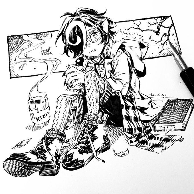 day07: wanted to draw autumn kazu!??? 