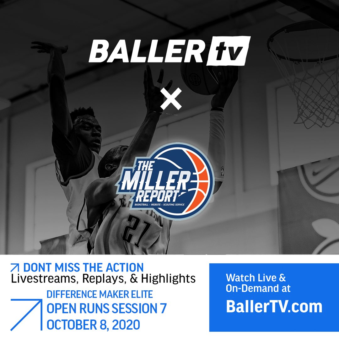 Miller_Report's tweet photo. It’s going down!!! Two games!!
High level action!
Difference Makers Elite Open Runs
Game #1 : Underclassmen: C/O 2023 & 2024 6PM
Game #2: Committed vs. Offers 7 PM
*Both games will be streamed on @BallerTV
#TheMillerReport 📝
#DifferenceMakers ⚔️ https://t.co/7pAyJQTVuS
