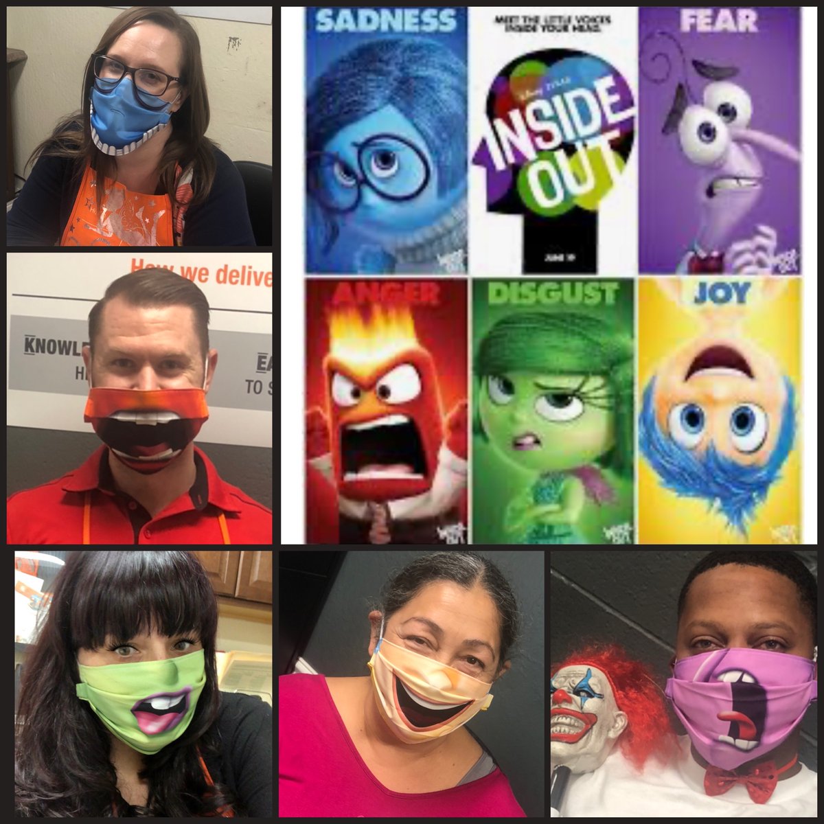 Concord celebrating CAM2020 with our favorite Disney character day! We are tickled “Inside Out” with the masks that were made and given to us by our kick ass ASDS @angelgirl0618. Thank you Angela,for always going above and beyond for our store. Your efforts do not go unseen! 👌🏻♥️