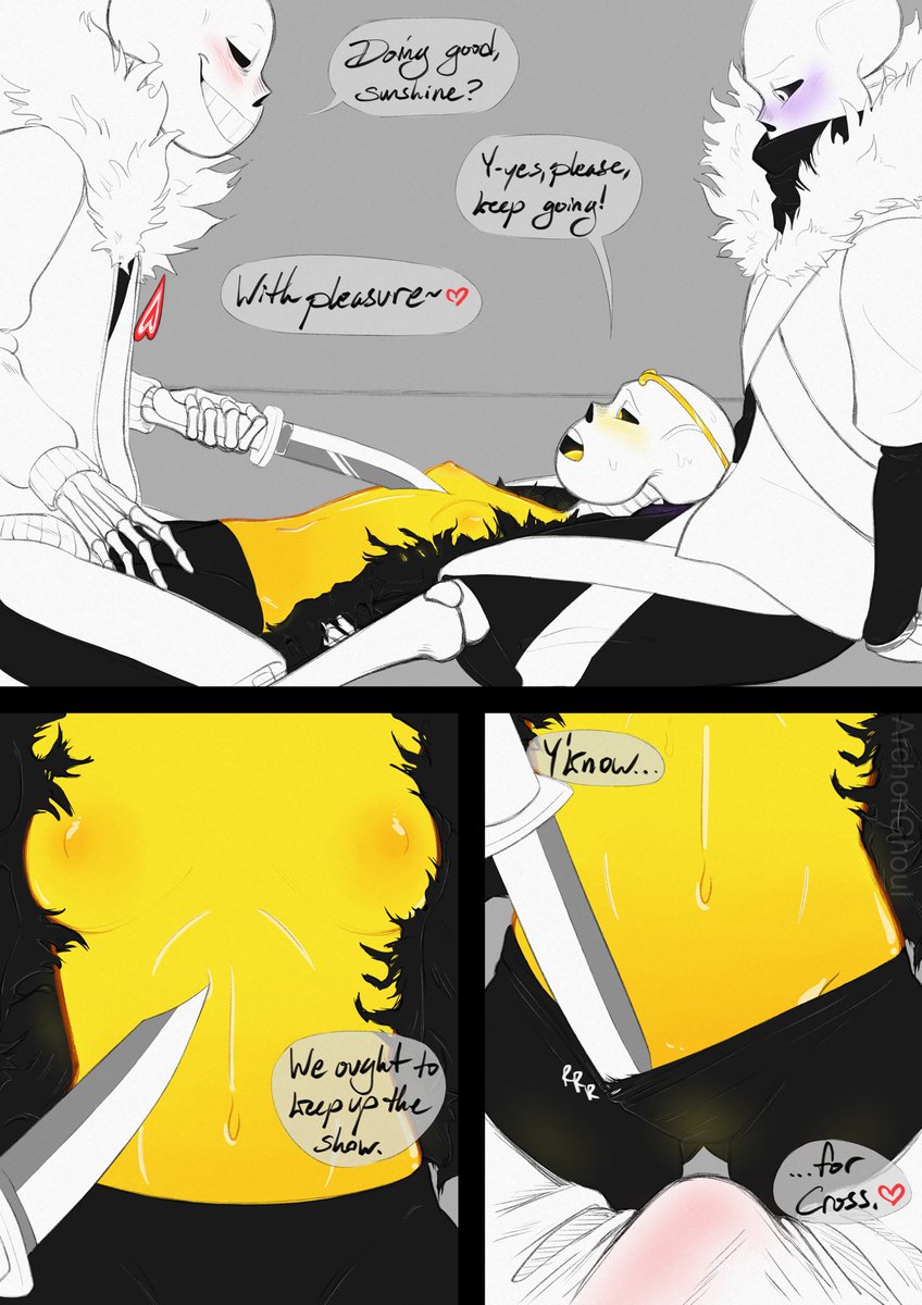 ArchonGhoul's tweet photo. I had to stop myself at 4 pages, bc I reeeally wanted to go on π
Cross can watch, but heβs not allowed to touch π
Kinktober Day 1- Knifeplay πͺπππ¦
#kinktober #kinktober2020 #killercreme #nsfw #undertail https://t.co/hlfEOvsjfe