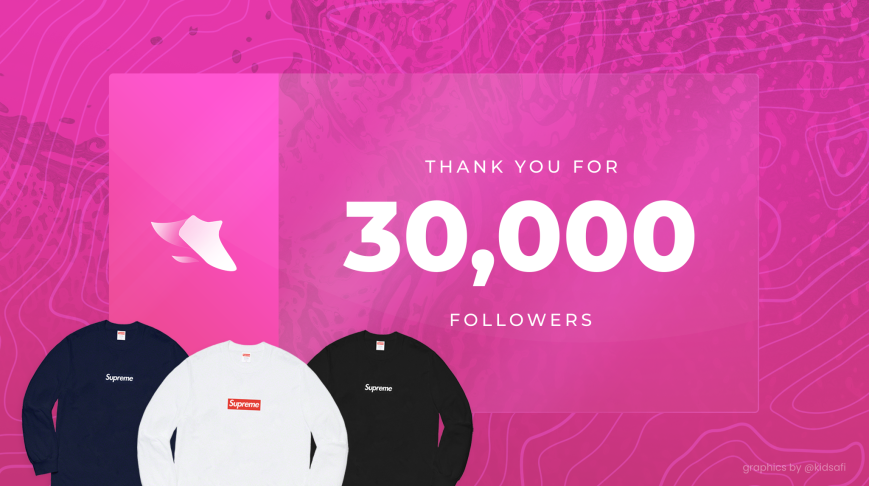 SwiftSoleiOS's tweet image. Thank you for the 30,000 followers! We appreciate the continuous support! 🥳

To celebrate, we're giving away:
- 1 SUPREME BOX LOGO 
- 2 SWIFTSOLE PREMIUM
- 2 SWIFTSOLE DEKTOP

All you have to do is FOLLOW US and RETWEET this tweet for a chance to win the prizes above! 🥳